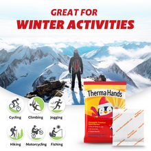 Load image into Gallery viewer, ThermaHands Hand Warmers [60 Pack] - Premium Quality (Duration: 12 + Hours of Heat) Air-Activated, Convenient, Safe, Natural, Odorless, &amp; Long Lasting Warmers